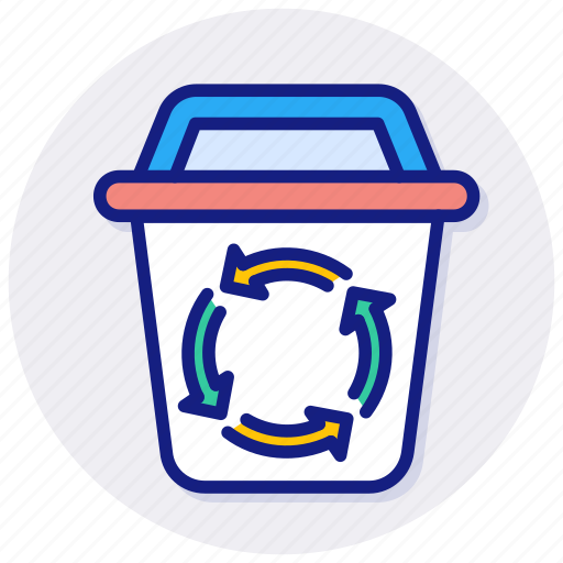 Recycling, bin, recycle, container, trash, waste, sorting icon - Download on Iconfinder