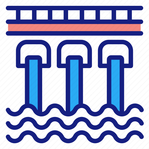 Hydro, electricity, hydropower, water, power, energy, alternative icon - Download on Iconfinder
