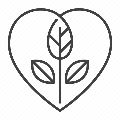Eco, ecology, environment, heart, love, nature, plant icon - Download on Iconfinder