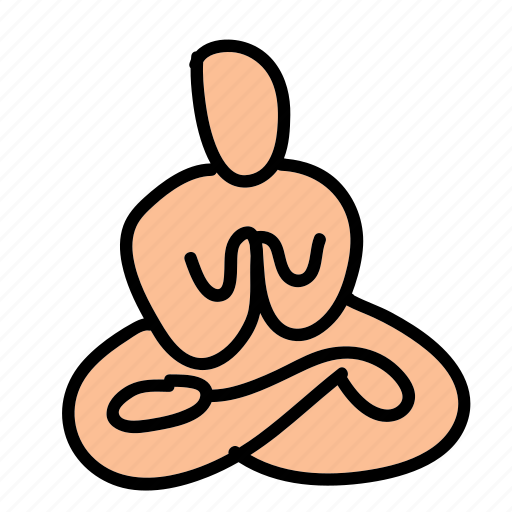 Calm, eco, meditation, person, prayer, sit icon - Download on Iconfinder