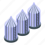 farm, dairy, containers, isometric 