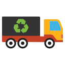 garbage, recycle, truck, waste