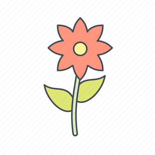 Flower, plant, red icon - Download on Iconfinder