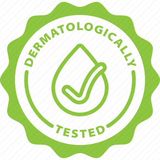 Dermatologically tested, label, sticker, tag, tested icon - Download on Iconfinder