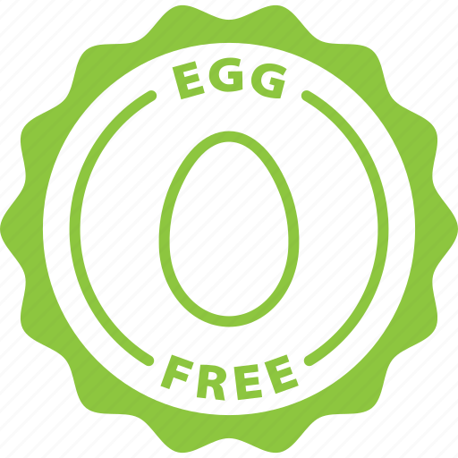Egg free, label, food label, no egg icon - Download on Iconfinder