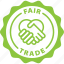 fair trade, label, sticker, sustainable 