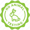 label, no animal testing, cruelty free, tag 