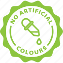 label, no artificial colours, no additives, tag 