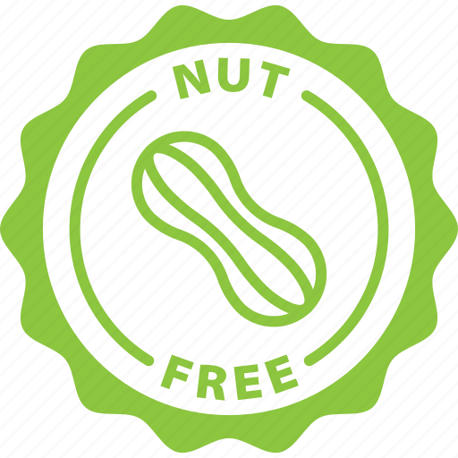 Label, nut free, food allergy, tag icon - Download on Iconfinder