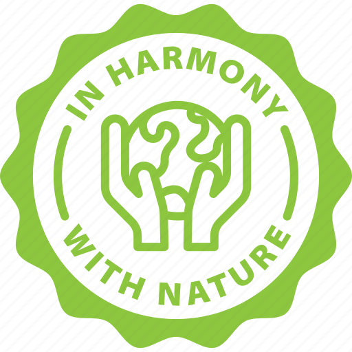 Earth, eco, ecology, green, harmony with nature, label, sustainable icon - Download on Iconfinder