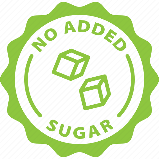 Diet, food, label, natural, no added sugar, sugar free, unsweetened icon - Download on Iconfinder
