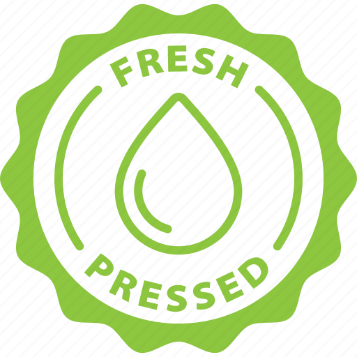 Cold pressed, fresh, fruit, juice, label, pressed, tag icon - Download on Iconfinder
