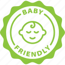 approved, baby friendly, cosmetics, food, kids, label, toddler 