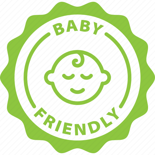 Approved, baby friendly, cosmetics, food, kids, label, toddler icon - Download on Iconfinder