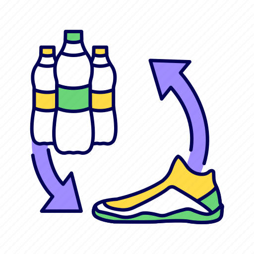 Eco, fabric, material, organic, recycled, shoes, textile icon - Download on Iconfinder