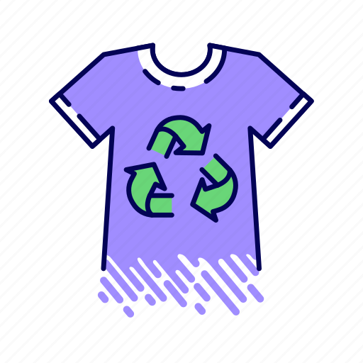 Biodegradable, clothes, eco, material, organic, recycling, textile icon - Download on Iconfinder
