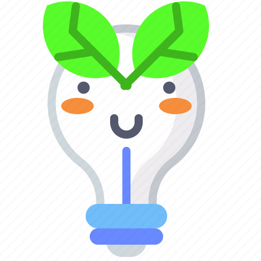 Green, leaf, light, lightbulb, recyclable icon - Download on Iconfinder
