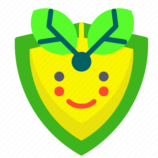 Green, leaf, protection, save, shield icon - Download on Iconfinder