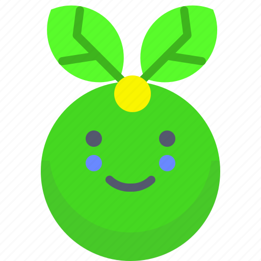 Bio, eco, happy, leaf, smile icon - Download on Iconfinder
