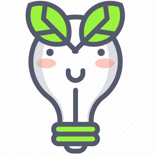 Green, leaf, light, lightbulb, recyclable icon - Download on Iconfinder