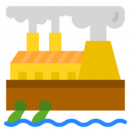 Environment, factory, pollution, waste, water icon - Download on Iconfinder