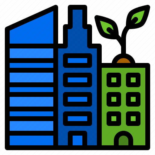 Building, city, ecology, environment, green icon - Download on Iconfinder