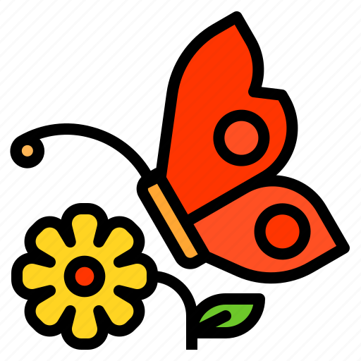 Butterfly, floral, flower, spring, summer icon - Download on Iconfinder