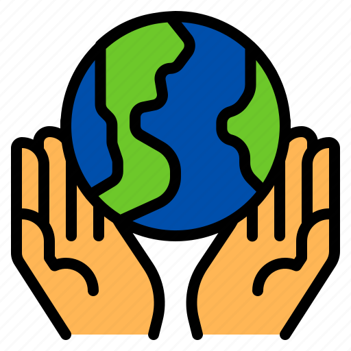 Ecology, environment, hand, planet, save icon - Download on Iconfinder