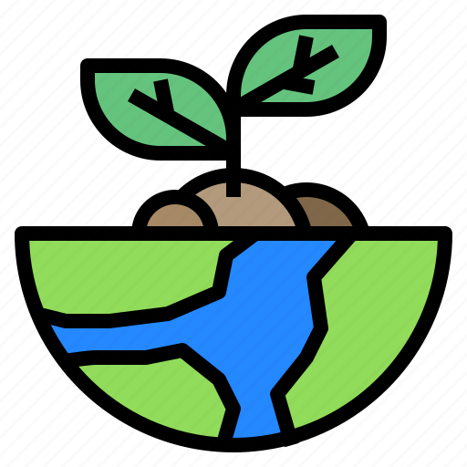 Ecology, globe, nature, plant, world icon - Download on Iconfinder