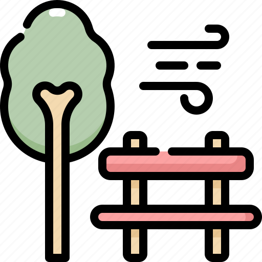 Bench, ecology, environment, nature, park, plant, tree icon - Download on Iconfinder