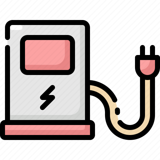 Charge, ecology, electric, electricity, energy, power, station icon - Download on Iconfinder