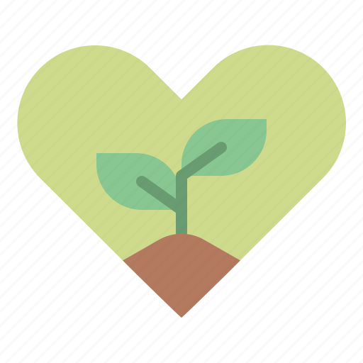 Conserve, ecology, heart, love, plant icon - Download on Iconfinder