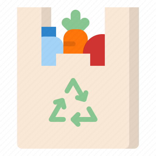 Bag, ecology, food, plastic, recycle icon - Download on Iconfinder