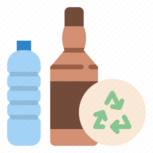 Ecology, glass, plastic, recycling, reuse icon - Download on Iconfinder