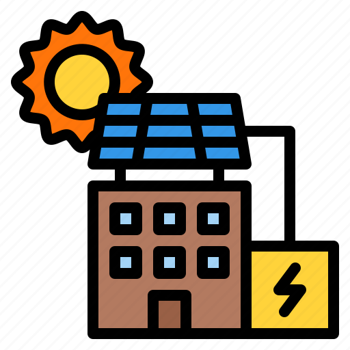 Building, ecology, energy, panel, solar icon - Download on Iconfinder