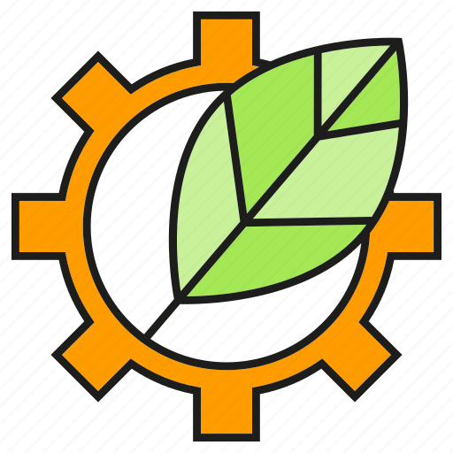 Cog, eco, ecology, environment, gear, leaf, nature icon - Download on Iconfinder