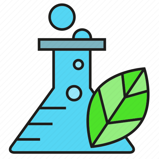 Bio, eco, flask, leaf, nature, tube icon - Download on Iconfinder
