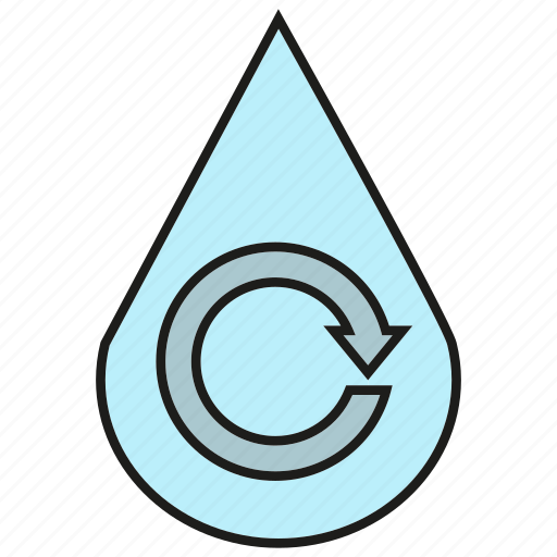 Drop, recycle, reuse, water icon - Download on Iconfinder