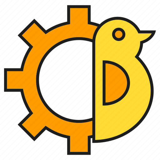 Animal, bird, cog, gear icon - Download on Iconfinder