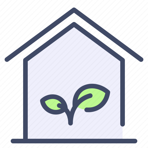 Building, eco, ecology, green, home, house, plant icon - Download on Iconfinder