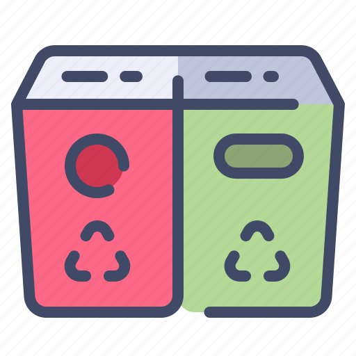 Bin, garbage, recycle, separate, trash, waste icon - Download on Iconfinder