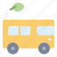 bus, eco, ecology, leaf, transport, vehicle 
