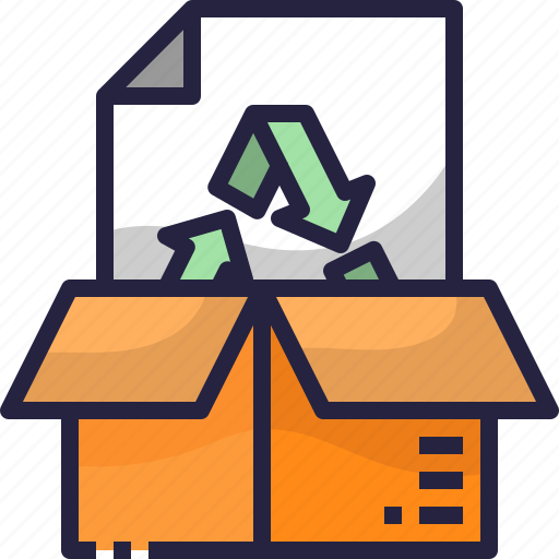 Box, recycle, packing, paper, package icon - Download on Iconfinder