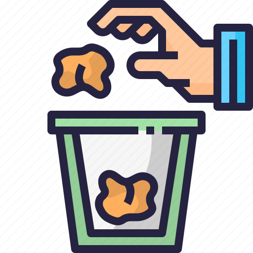 Hand, garbage, rubbish, throw, trash, littering icon - Download on Iconfinder