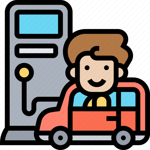 Electric, car, gas, refill, station icon - Download on Iconfinder