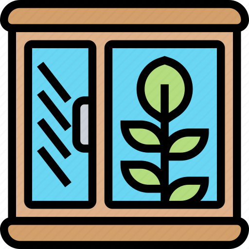 Greenhouse, plants, nursery, terrarium, window icon - Download on Iconfinder