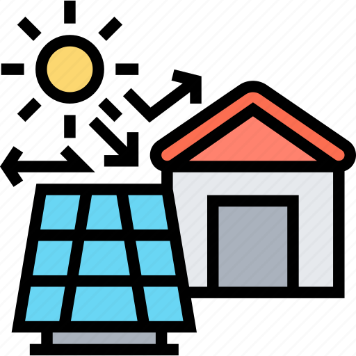 Solar, energy, panel, house, electric icon - Download on Iconfinder