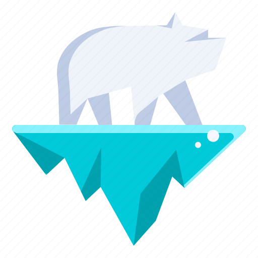 Polar bear, ice, iceberg, nature, environment, ecology, eco icon - Download on Iconfinder