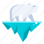 polar bear, ice, iceberg, nature, environment, ecology, eco 