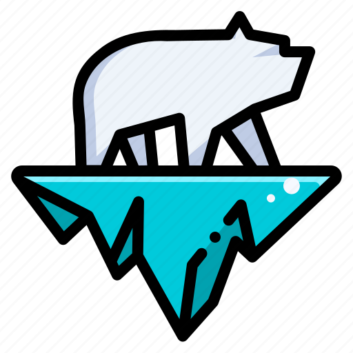 Polar bear, ice, iceberg, nature, environment, ecology, eco icon - Download on Iconfinder